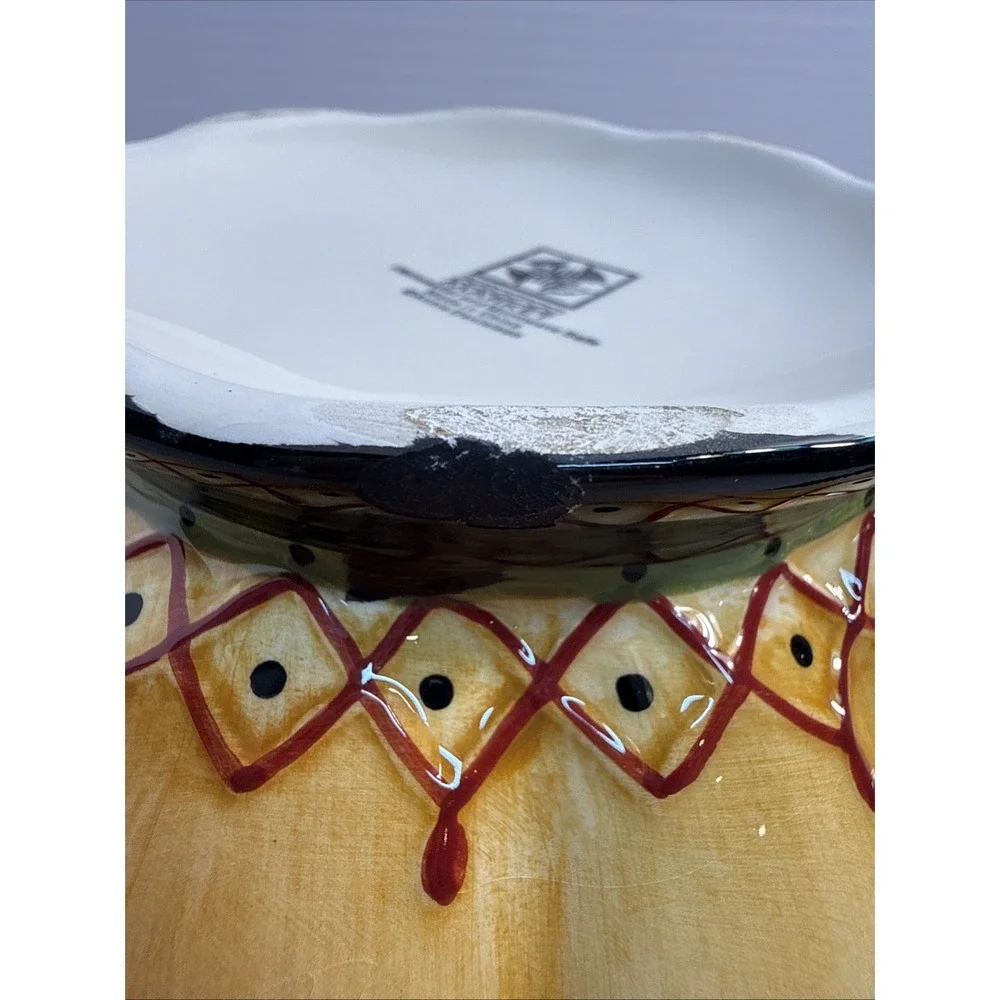 MWW Market Annie Danielson Pumpkin Teapot Fruit Pear Lid Fall Harvest Ceramic